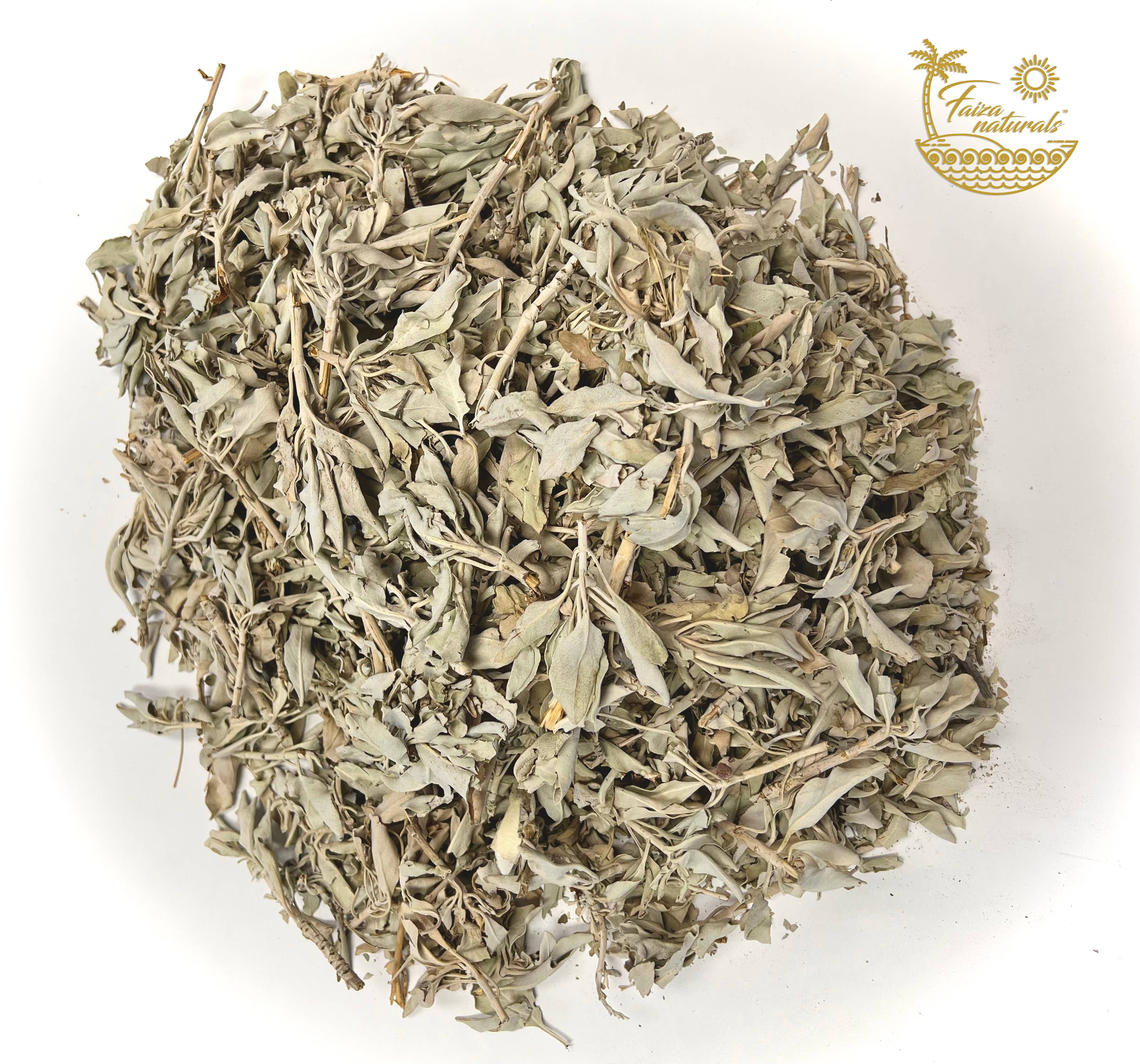 Faiza Naturals - Vendita all'ingrosso Salvia - Fasci di foglie di salvia bianca sfuse (1 libbra) dalla California2