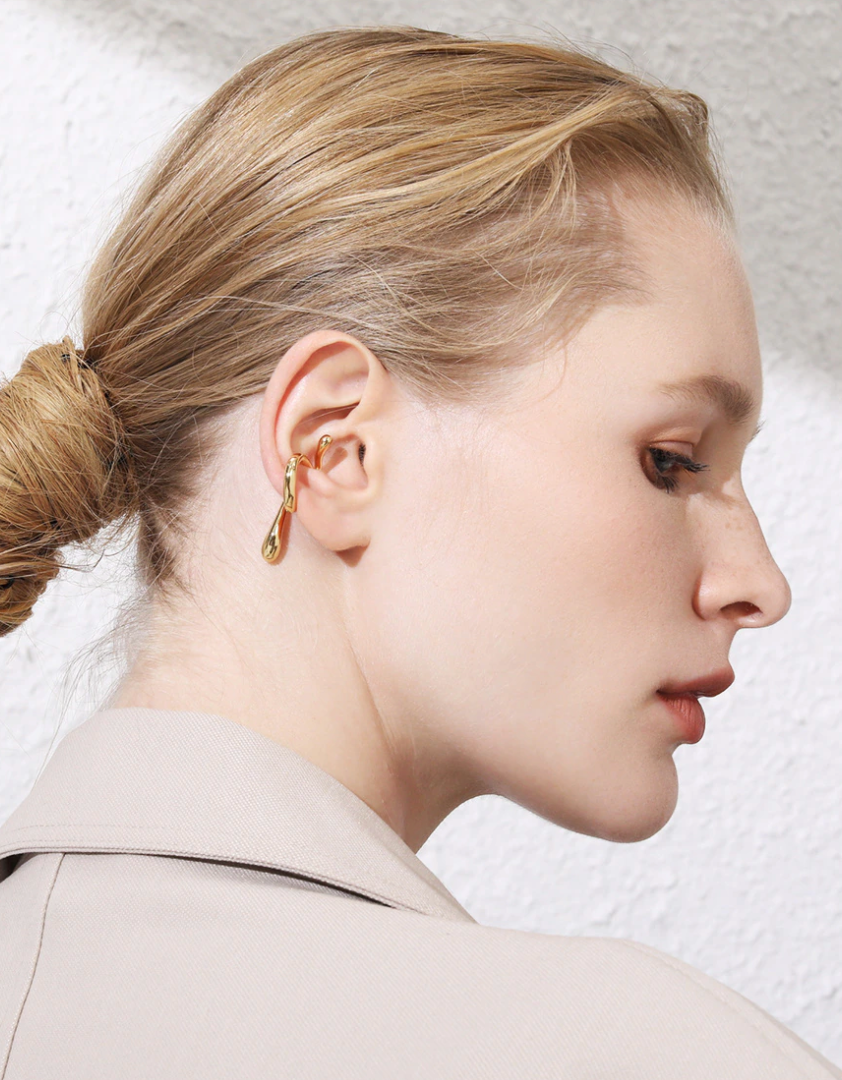 MeloMelo – wholesale Cuff/wrap earrings – S-Shape Cuff Non-Piercing Earrings1