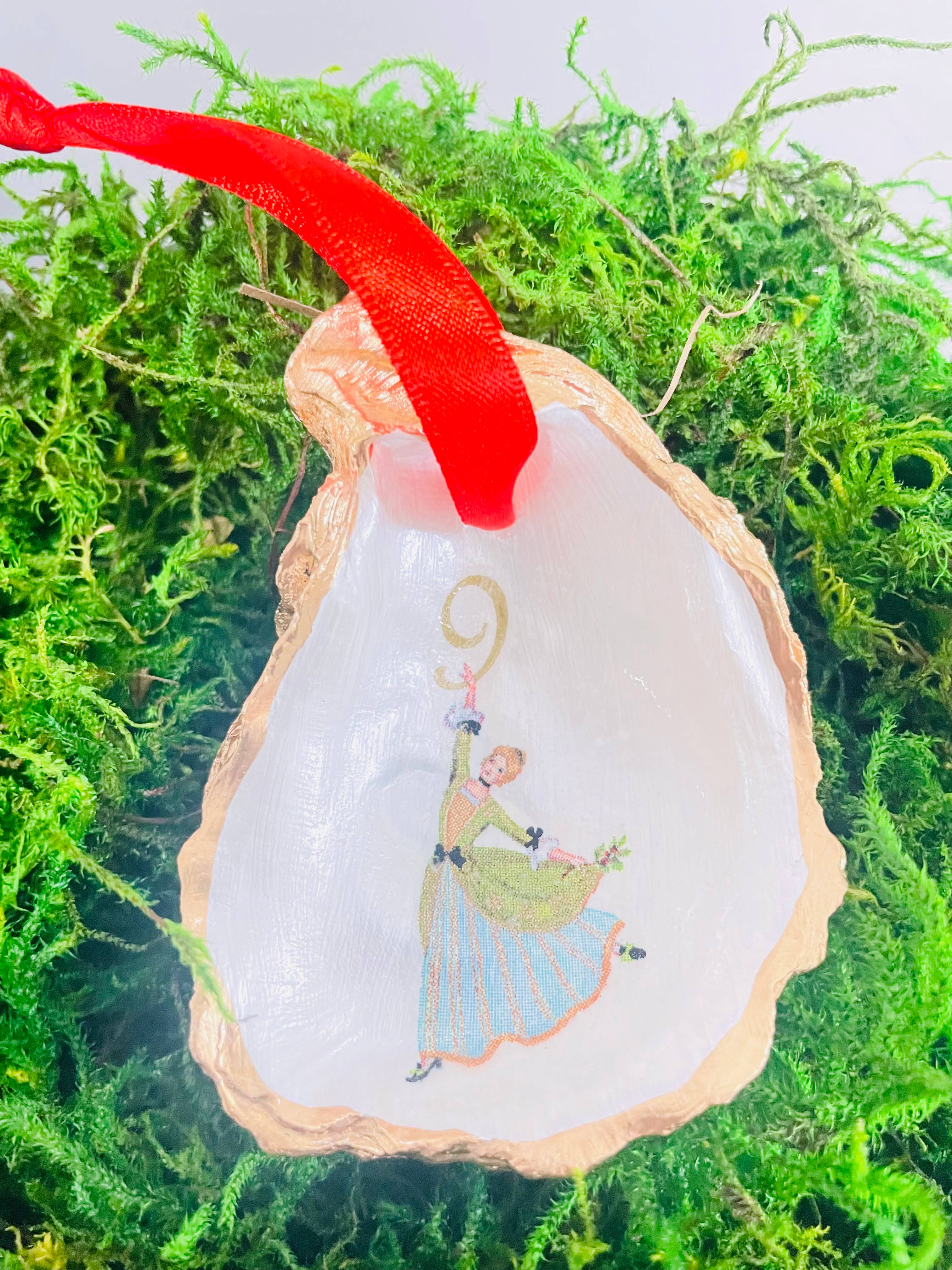 Shells by Shea - Wholesale Ornament - Oyster Shell Ornament Set,12 Days of Christmas Ornaments7