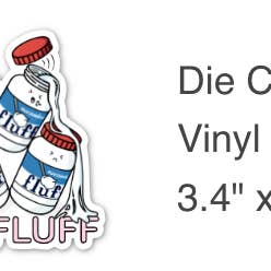 Elissa Surabian Art - Wholesale Sticker - Cluster Fluff Sticker 3.4" x 2.5"1