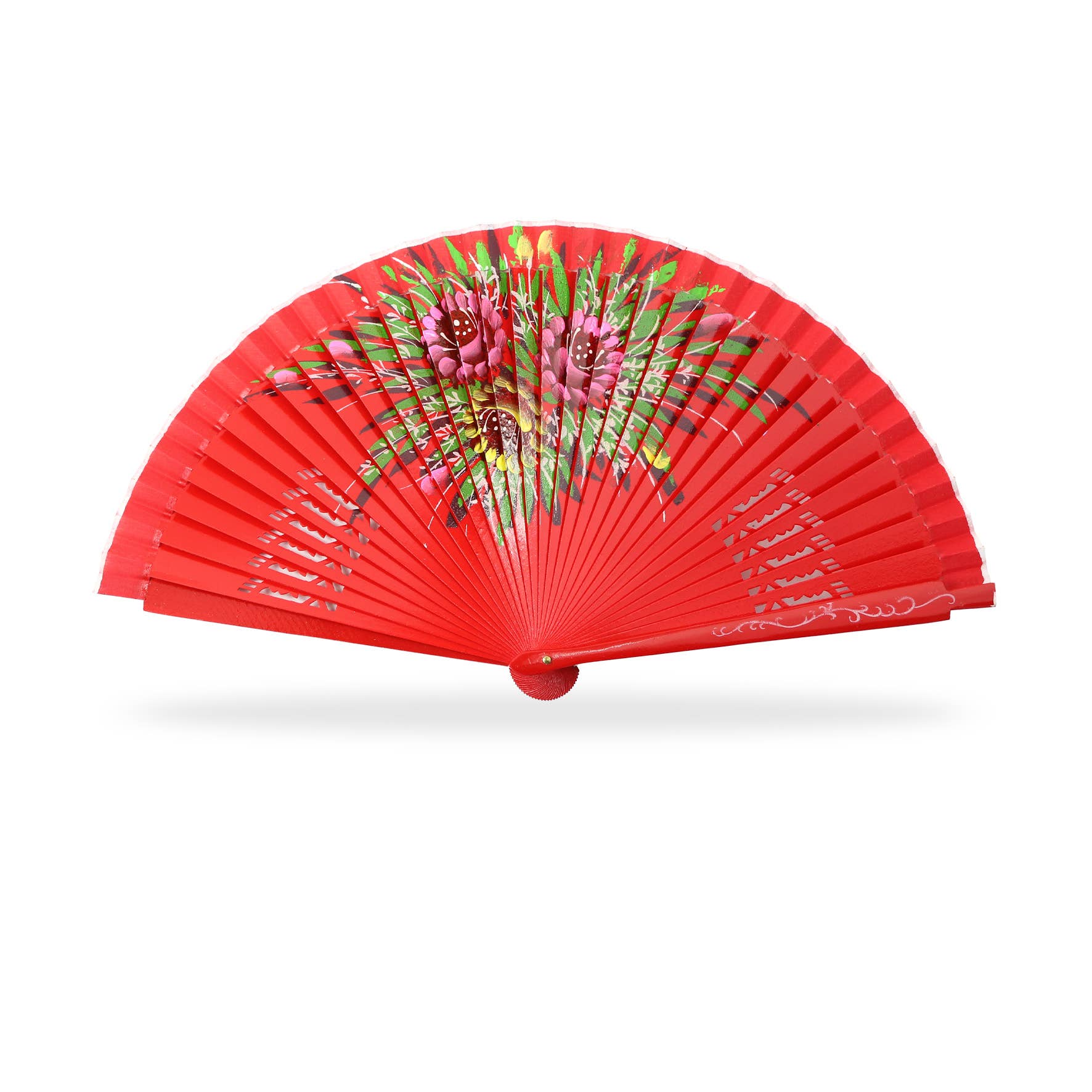 Cuatrogotas - Vente Éventails pliants en papier/festifs - Éventail en bois peint à la main, recto verso4