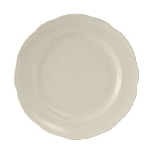 Scalloped Ceramic Plate, 7.25" for wholesale by Tuxton Home