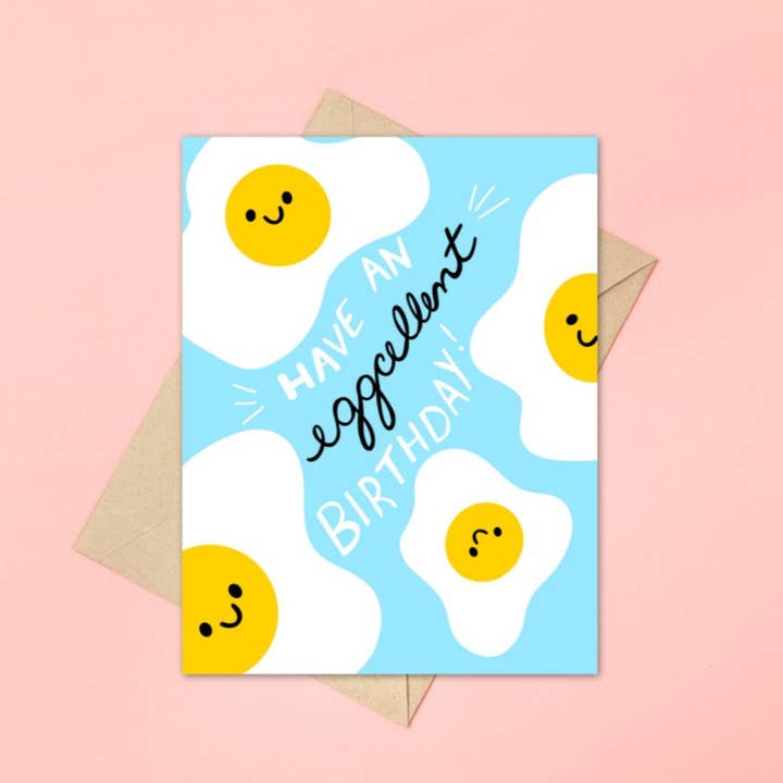 Have an Eggcellent Birthday Greeting Card for wholesale by Feira Pop