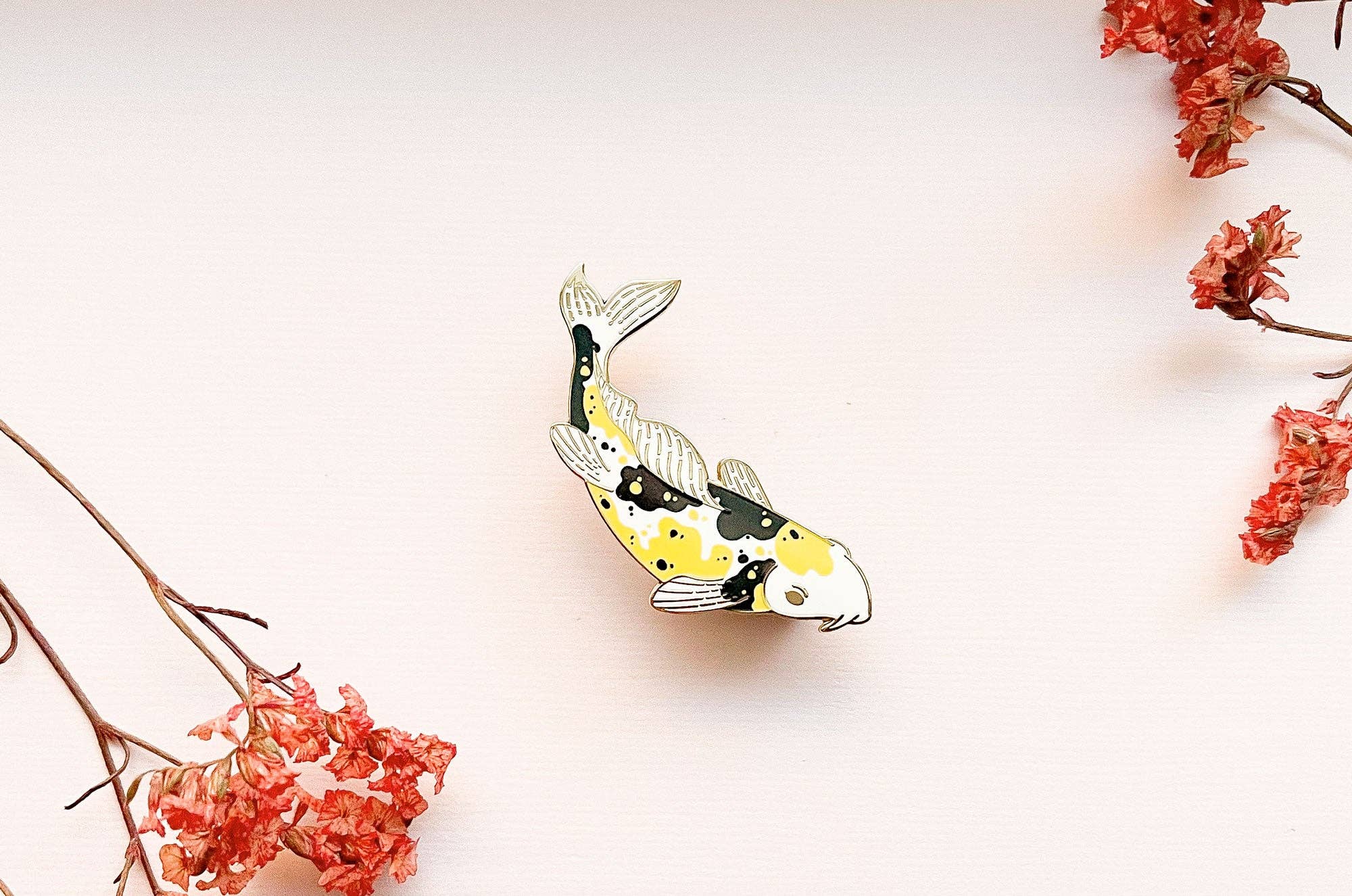Alum and Ink - Wholesale Lapel Pin/Button - Ki Kumonryu Koi Enamel Pin5