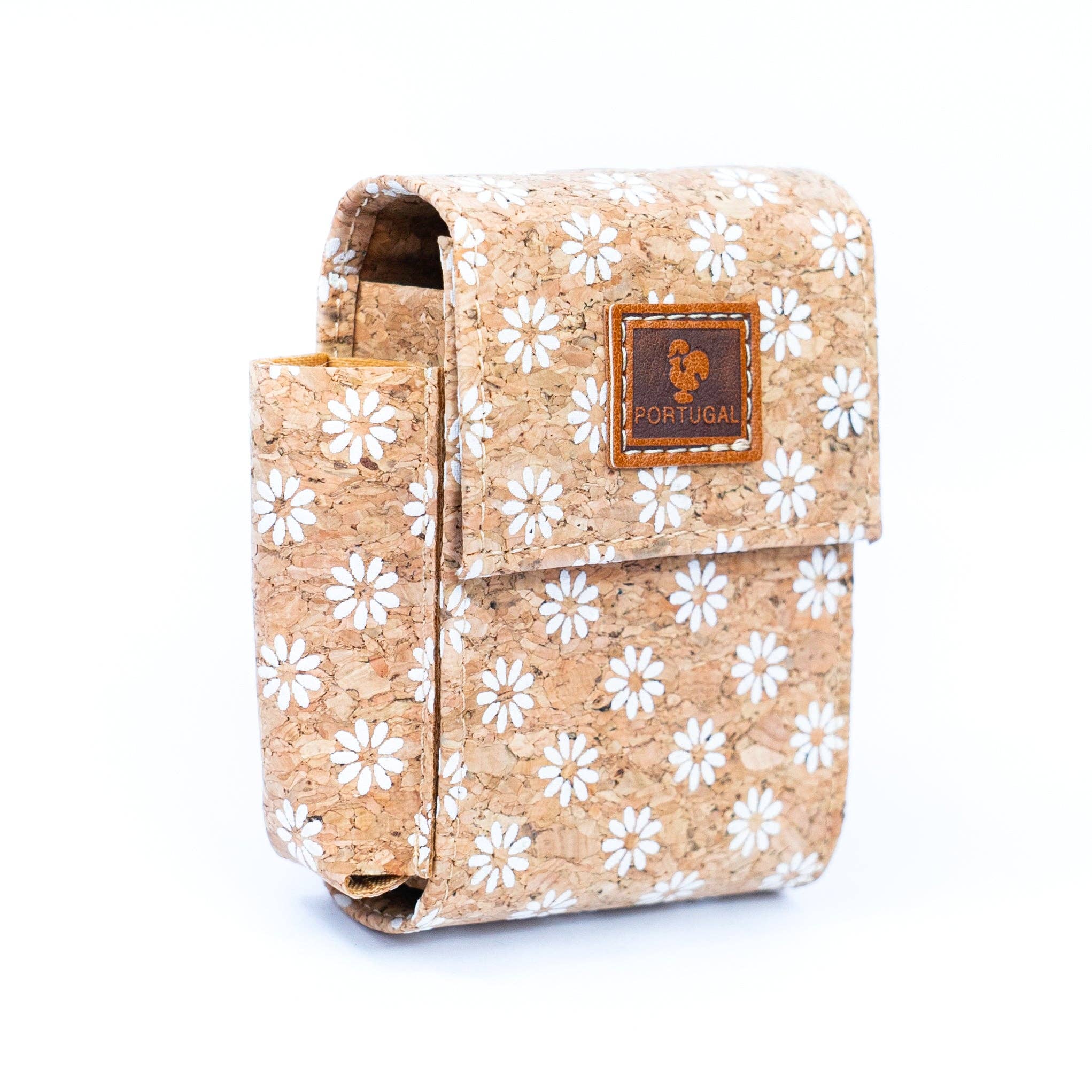 Meninas Bonitas Cork - Wholesale Cigarette Case - Floral Print Cork Cigarette and Lighter Holder BAGD-313A-MIX-6（6units）6
