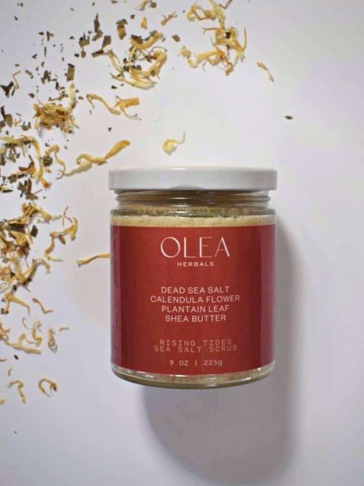 Rising Tides Sea Salt Scrub for wholesale by Olea Herbals