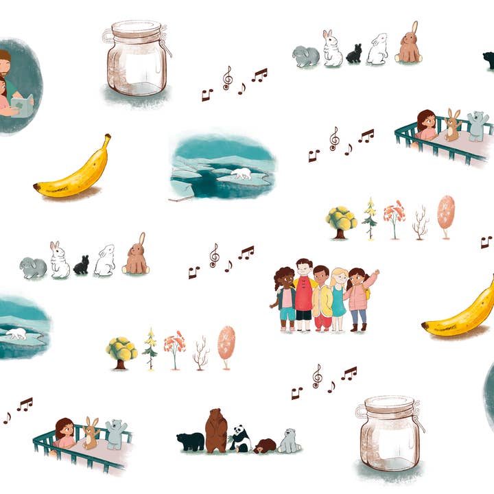 FOND D'ÉCRAN : Les trésors de la forêt pour la vente par ToddlerTales