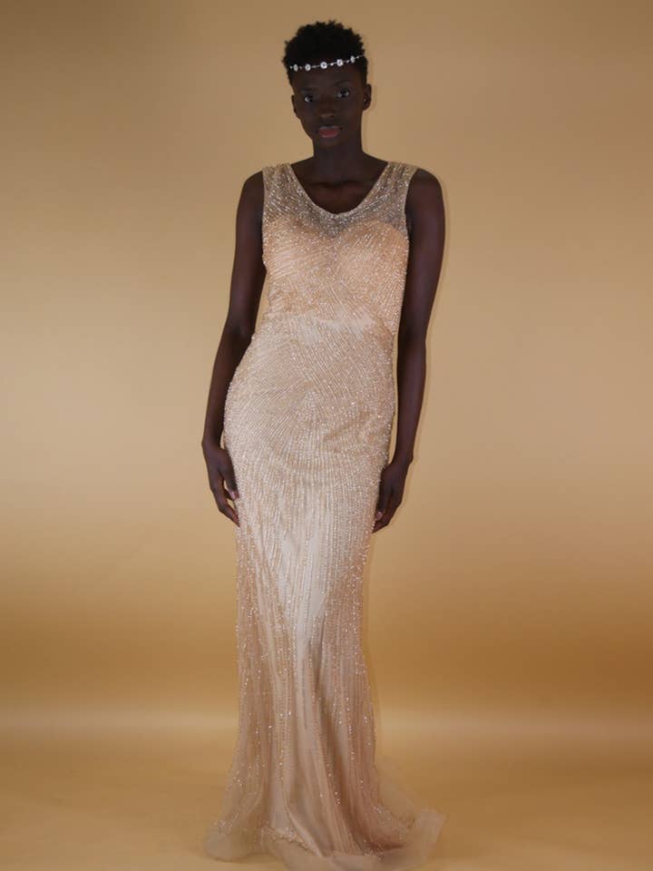 Sleeveless sequined sheath cocktail dress – Elegance for wholesale by Promarried