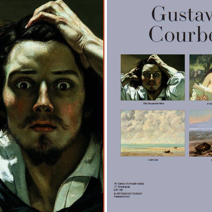 Gustave Courbet Notecard - Caixa por atacado de The Retrospect Group Collection