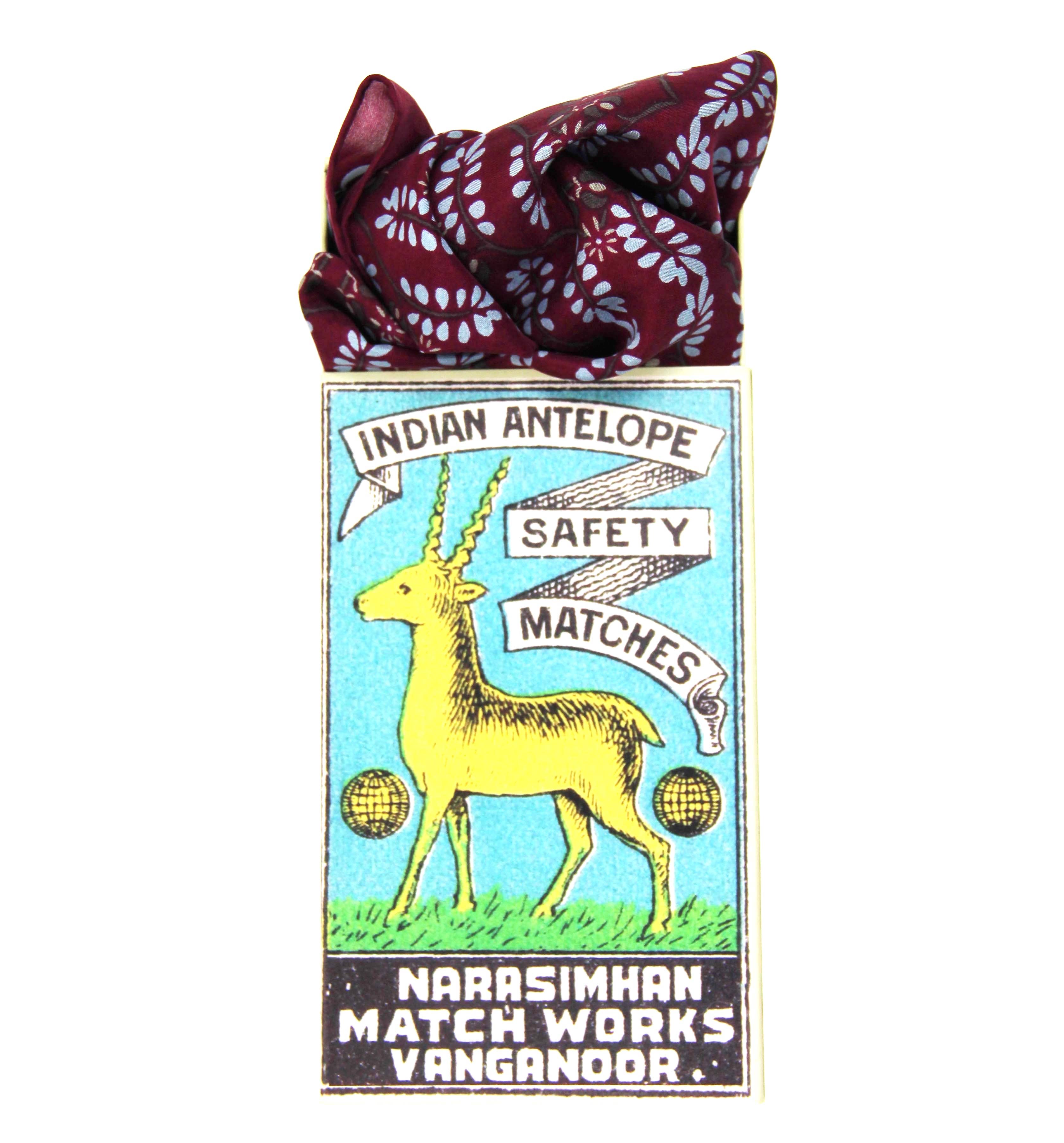 Les Belles Vagabondes - Venta al por mayor Pañuelo para la cabeza - Mujer - Mini Albertine Burdeos2