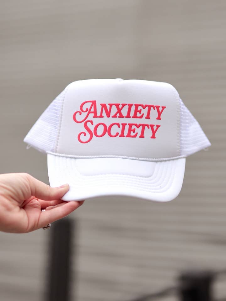 Anxiety Society - Modern Puff Ink (White) for wholesale by Jadelynn Brooke