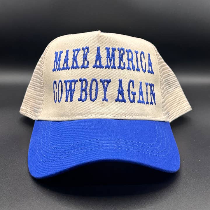 "Gör Amerika Cowboy Igen" Truckerkeps för wholesale av ETX Haute-Tees