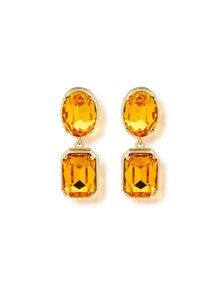 Boucles d'oreilles Melodia Duo Jaune pour la vente par Ninon