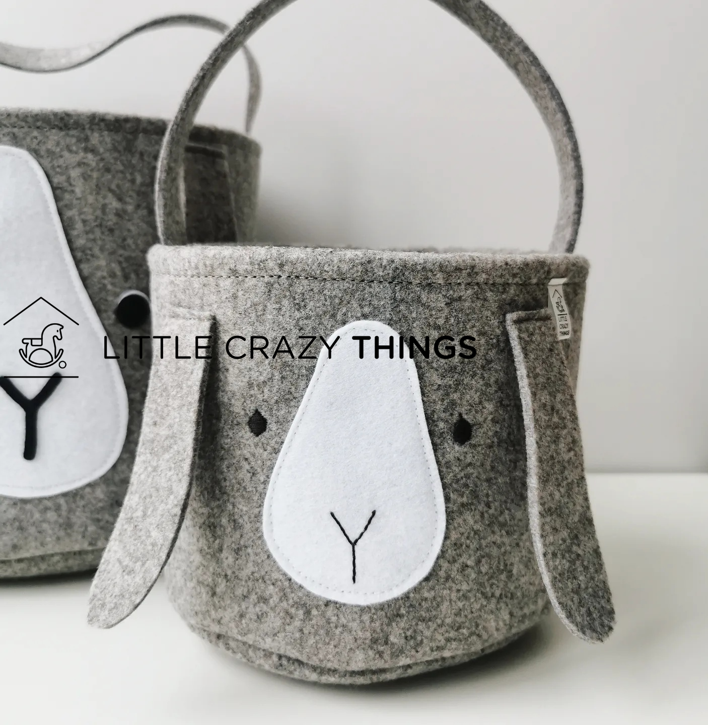 Little Crazy Things - Wholesale Basket - Kids & Baby - Easter basket, felt bunny basket, farm theme, ranch life1