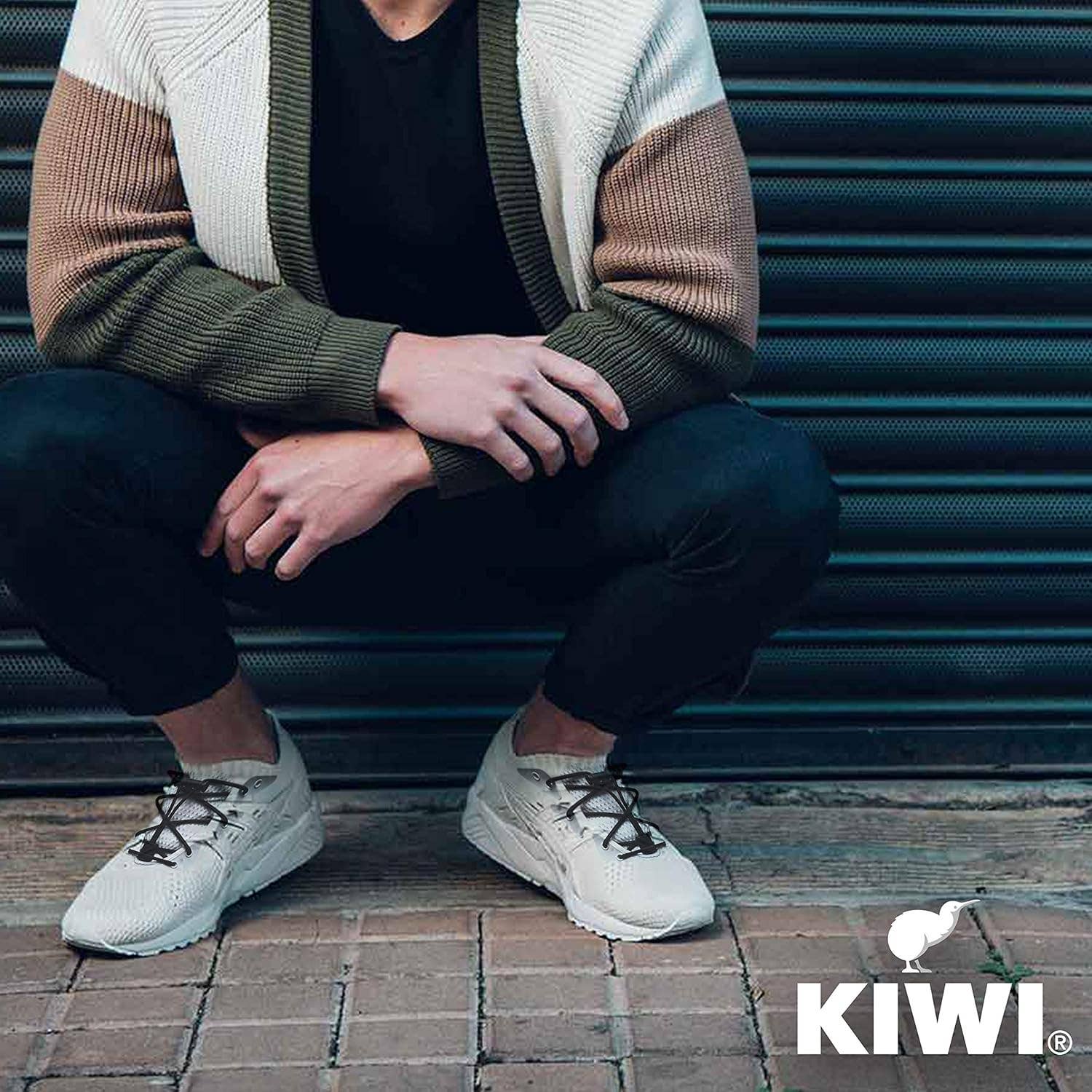 Innovarix - Wholesale Shoelaces - Unisex - 3 Pairs Kiwi Sneaker No-tie Shoe Laces, Black - One Size6