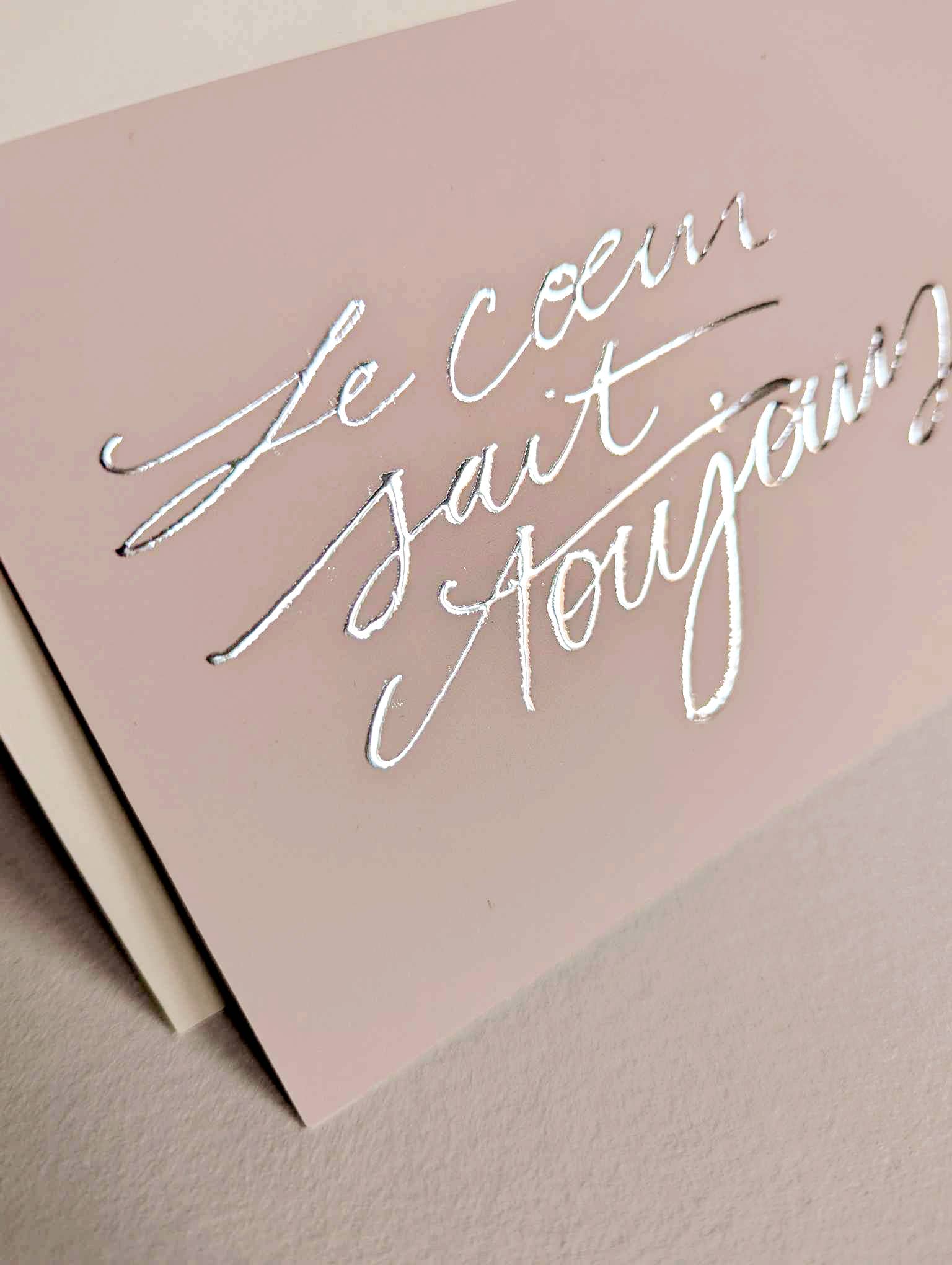 Tifalia - Wholesale Postcard - Silver card "The heart always knows"4