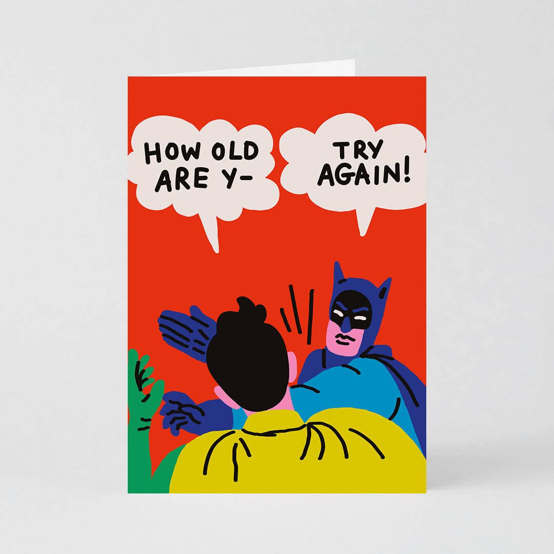 Redy. - Wholesale Birthday Card - Try Again Birthday Greeting Card (Folded) + Envelope