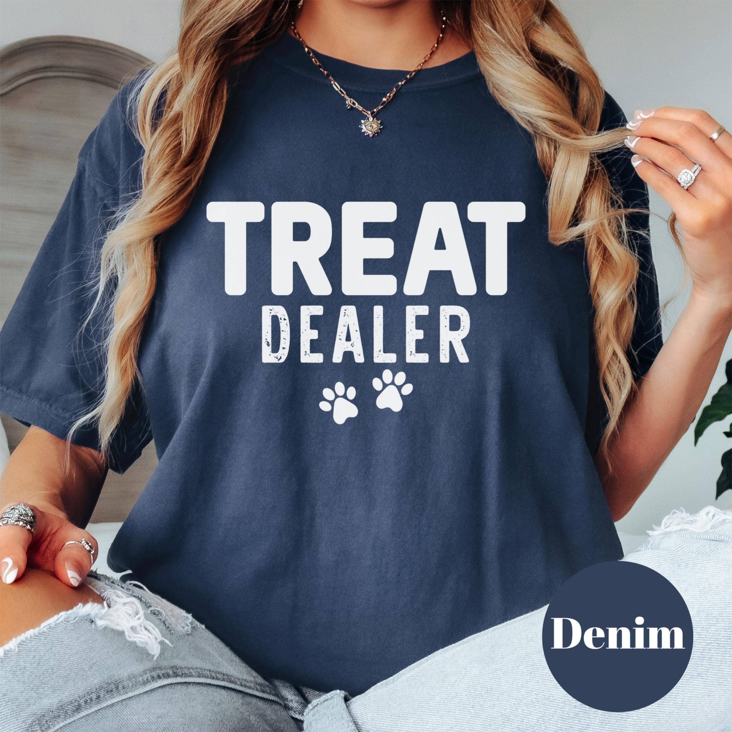 Epic Life  - Designed - Wholesale Screen Printed T-Shirt - Women's - Treat Dealer Comfort Colors® Shirt, Funny Dog Mom Tee, Pet Lover Graphic Shirt, Dog Walker Tee, Animal Rescue Volunteer Shirt4