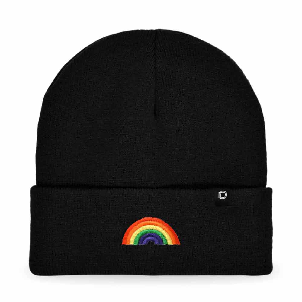 Dalix - Wholesale Beanie - Women's - Dalix Embroidered Rainbow Beanie Cap Cuffed Knit Hat Women8