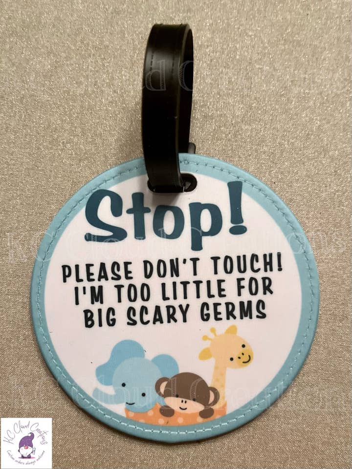 Germs, étiquette de poussette pour bébé pour la vente par KC Cloud Creations
