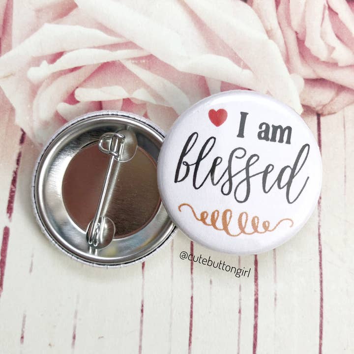 1,25 pouces et 2,25 pouces Je suis béni pour la vente par Cute as a Button Girl