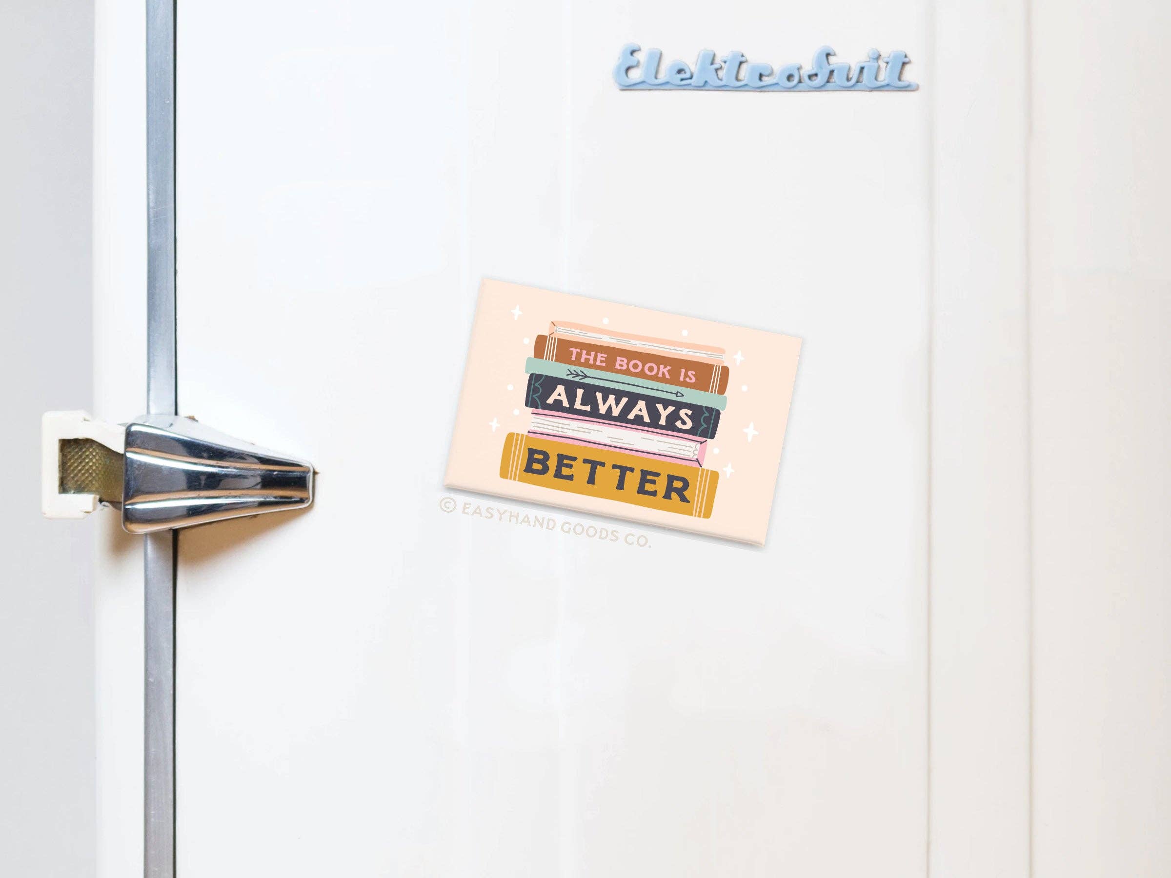 Easyhand Goods – formerly Onderkast - Vendita all'ingrosso Calamite - Calamita da Frigorifero "Il Libro è Sempre Meglio"1
