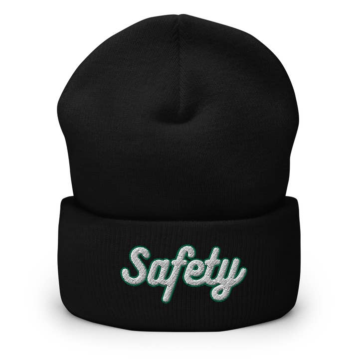 Safety Cuffed Beanie - Health and Safety Reminder Beanie for wholesale by The Beanie Shop