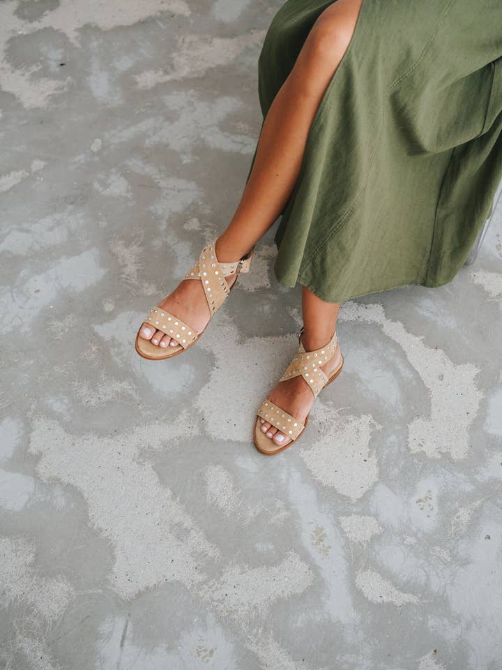 Platta sandaler i mocka för wholesale av Zilian