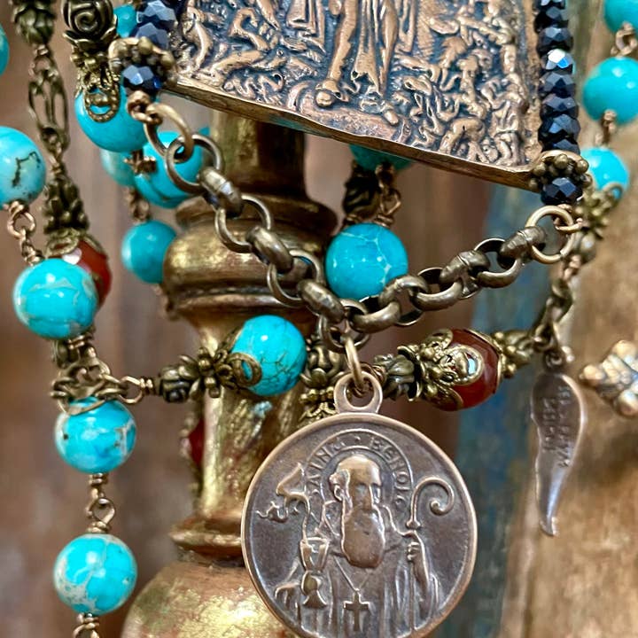 Seraphym - Wholesale Wall cross - THE MOTHER OF GOD HEIRLOOM ROSARY/WALL ROSARY5