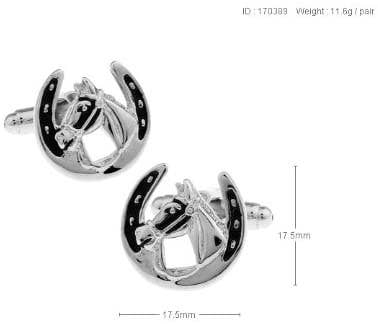 Beclosetoyou - Wholesale Cufflinks - Horseshoe and Horse Cufflinks1