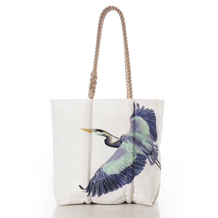 Sea Bags - Vente Tote bag – femme - Sac Blue Heron de taille moyenne