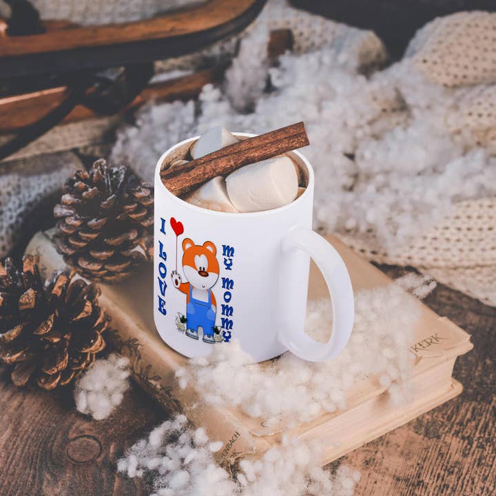 3dRose – wholesale Coffee mug – 3dRose, I love my Mommy. Teddy bear. Red heart., Mug11