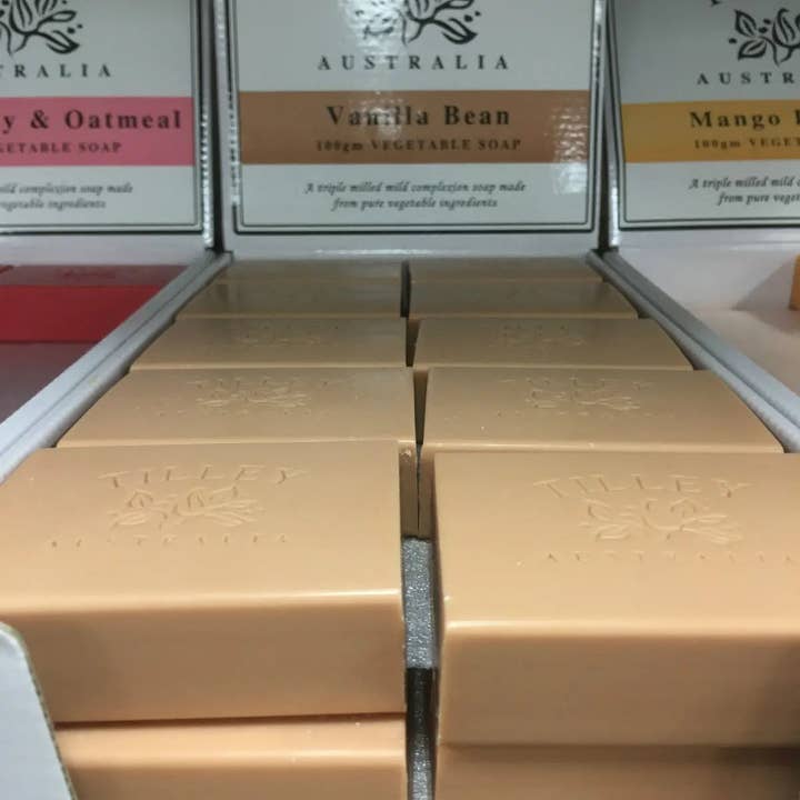 everythingbamboo - Wholesale Bar Soap - 4 Pieces Tilley Soaps 100gm Tilley Australia Hand Made Natural Vegetable Soap