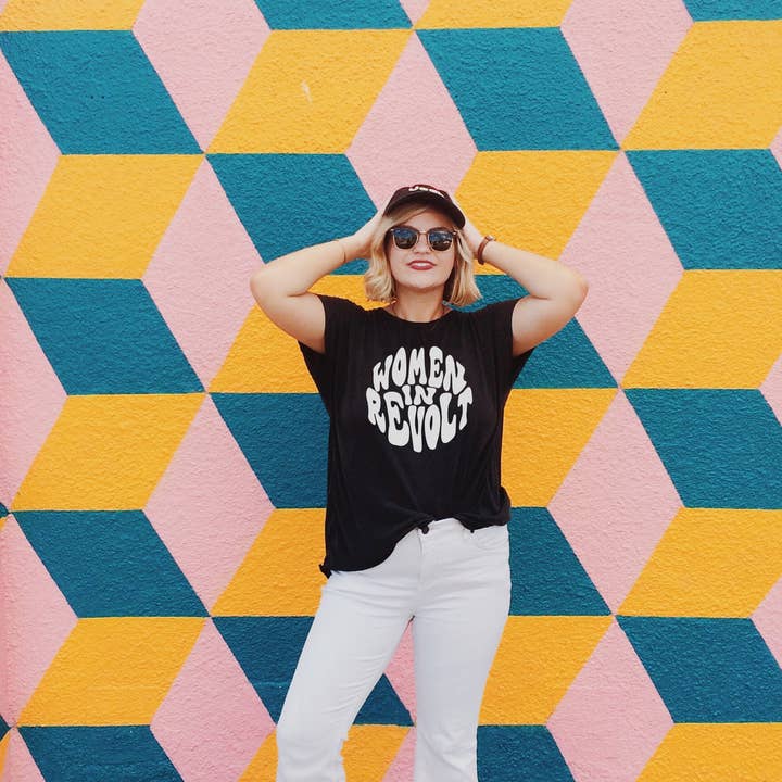 Women in Revolt Feminist Tee for wholesale by The Millennial Mutt
