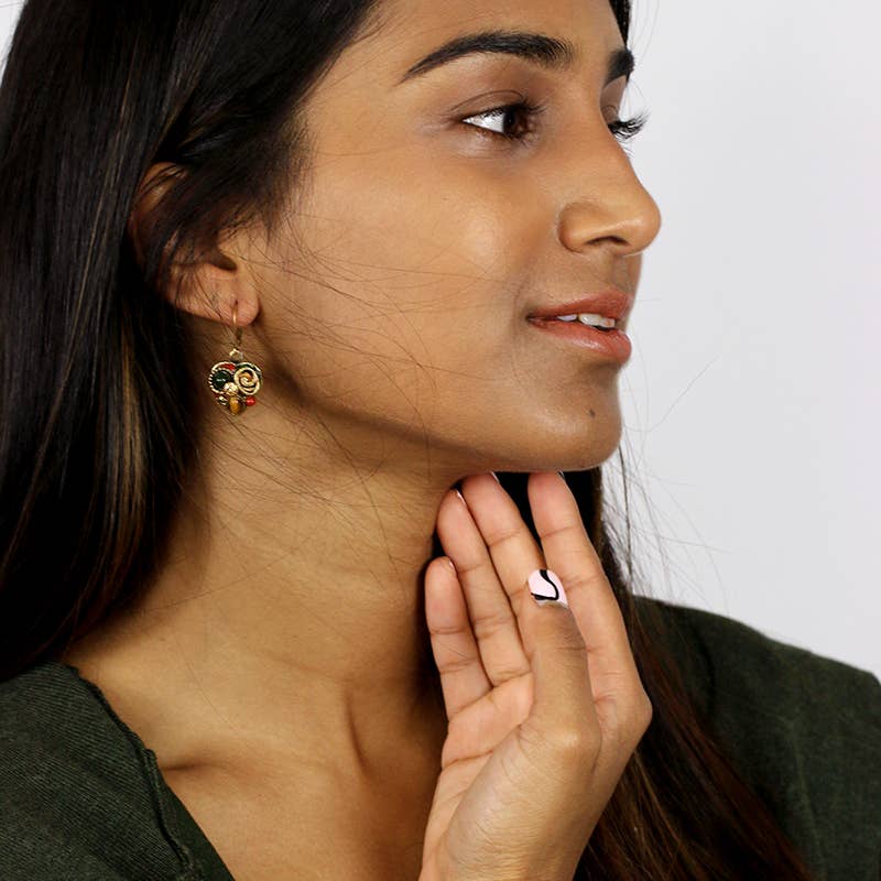 Michal Golan Jewelry - Wholesale Dangle Earrings - Evergreen Heart Earrings2