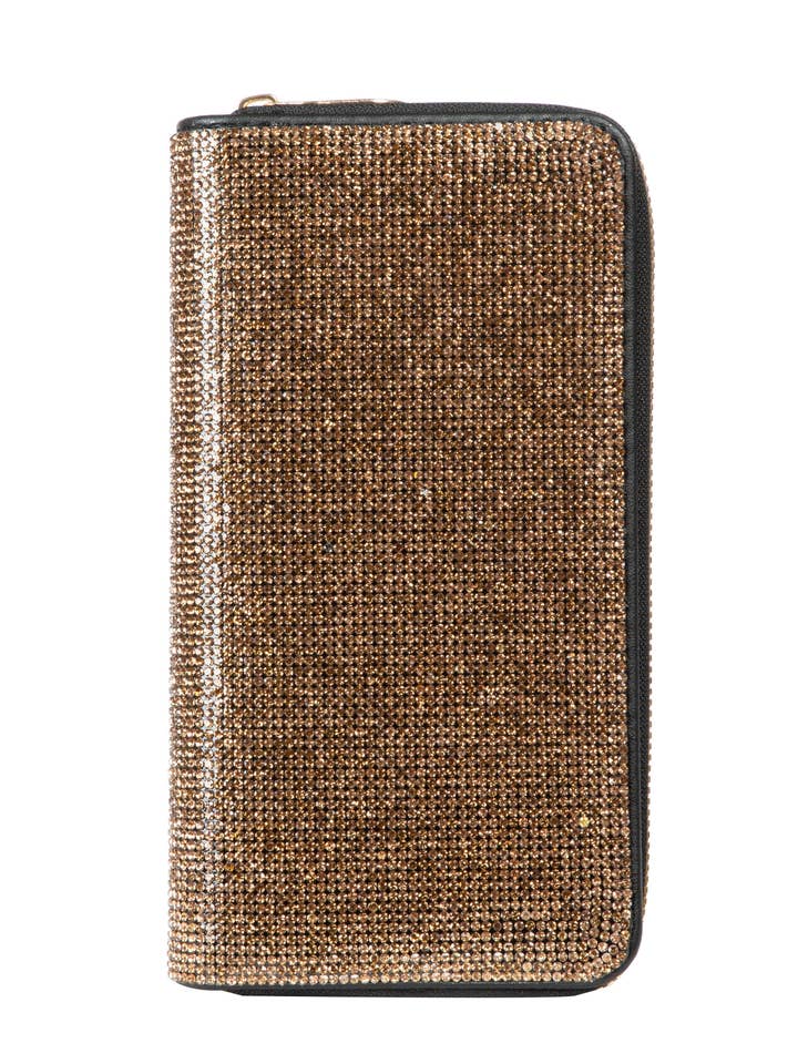 Portafoglio rettangolare con strass HB2635 per la vendita all'ingrosso da parte di Ole