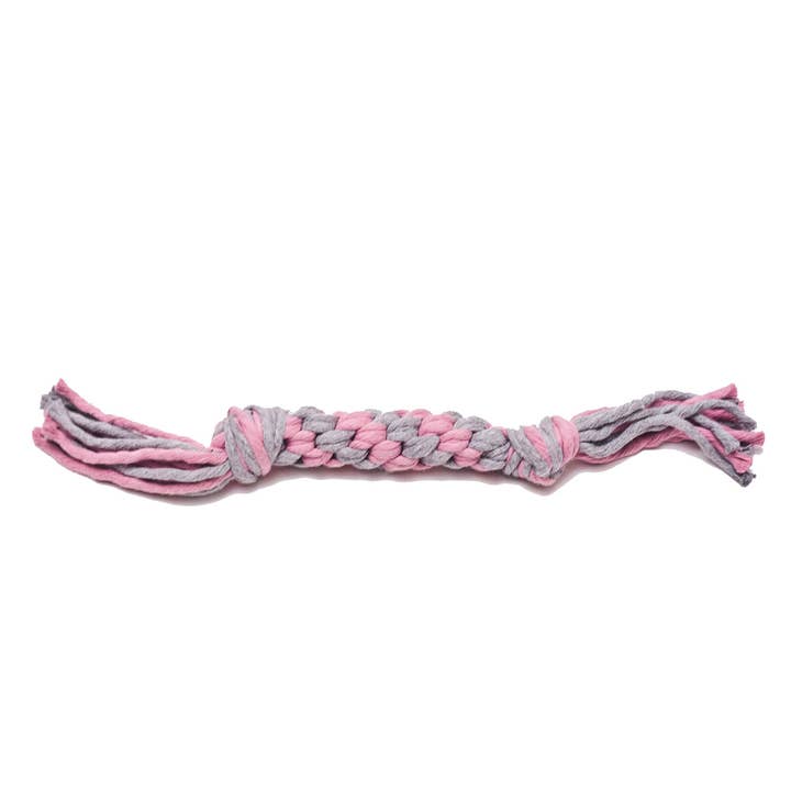 Jouet remorqueur rose et gris chiné pour la vente par Hudson Houndstooth