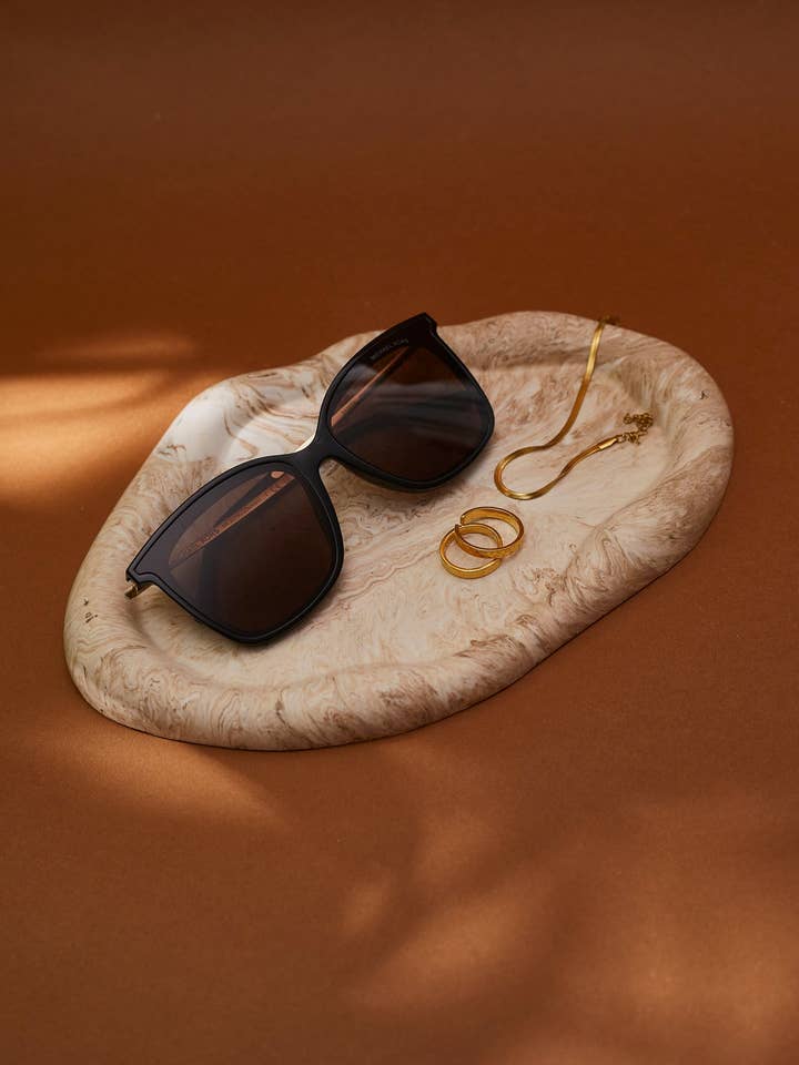 Irregular Cloud Tray - Large Oval Decorative Vanity & Trinket Dish for wholesale by Dari Candles and Decor