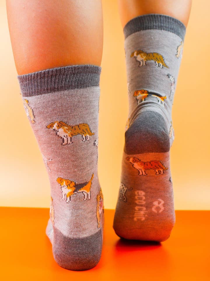 Eco Chic - Wholesale Socks - Women's - Eco Chic Eco-Friendly Bamboo Socks Dogs10