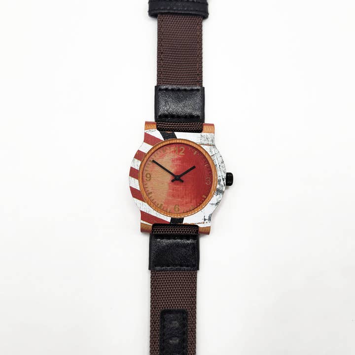 SKRP - Wholesale Wrist Watch - Unisex - Recycled Skateboard Wooden Watches