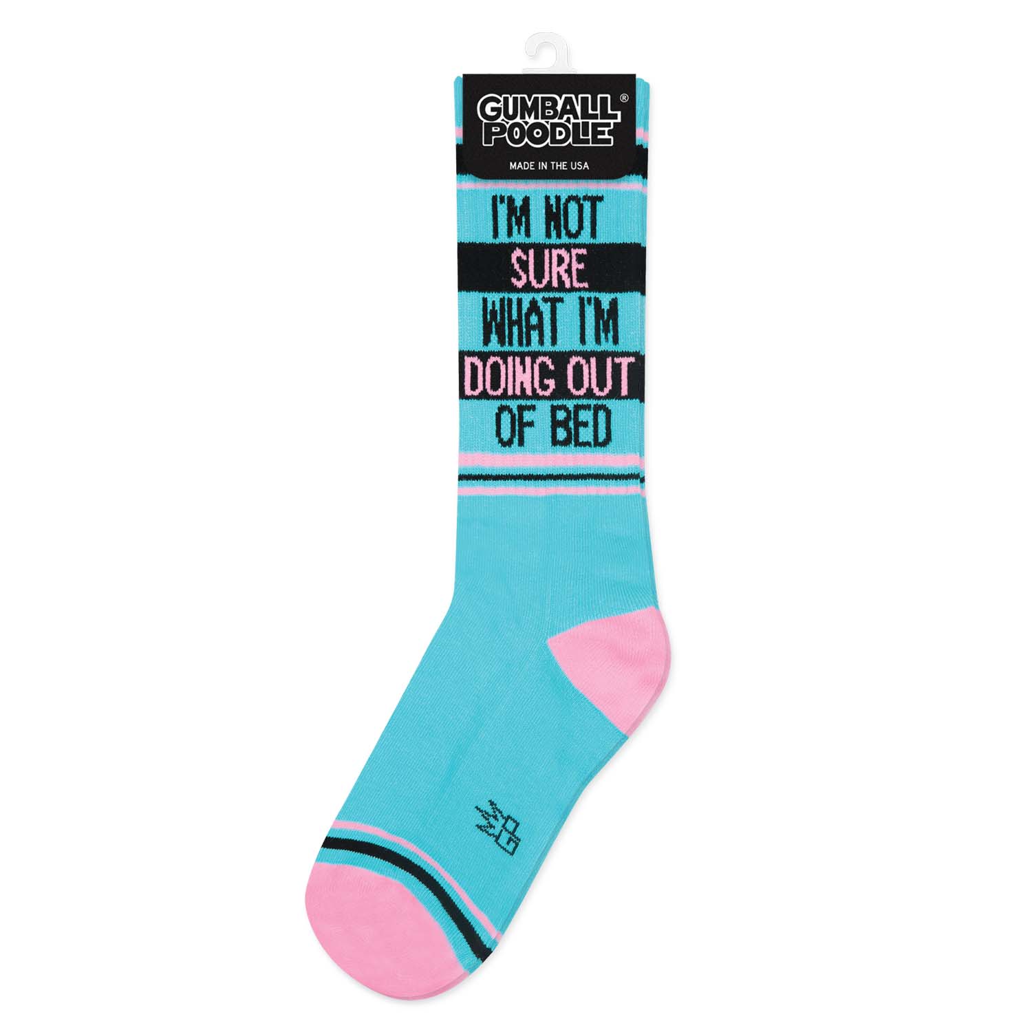 Gumball Poodle - Wholesale Socks - Unisex - I'm Not Sure What I'm Doing Out Of Bed Gym Crew Socks2