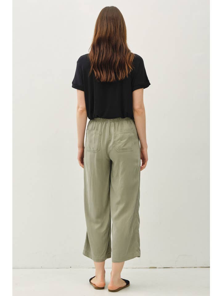 Be Cool - Wholesale Pants - Women's - TENCEL DRAWSTRING WIDE LEG PANTS