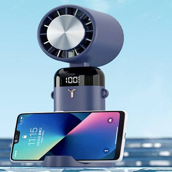 Showcase - Wholesale Handheld Electric Fan - Cool Chill Fan with Ice Plate Blue6