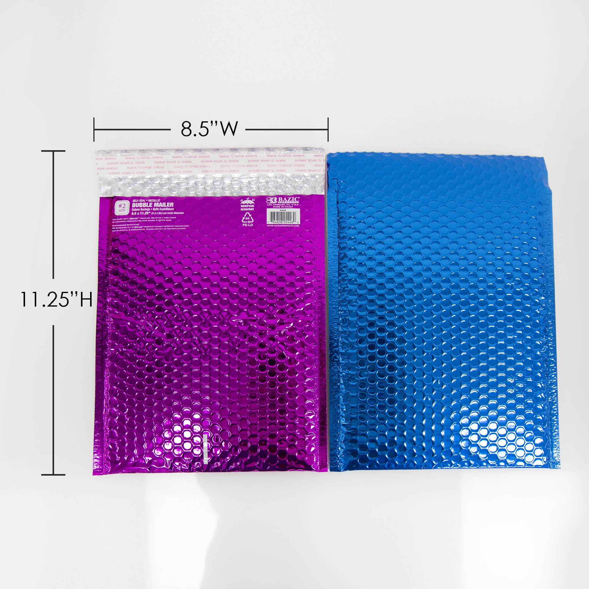 BAZIC Products - Vente Enveloppe - Enveloppe métallique à bulles (#2) 8,5 po x 11,25 po1