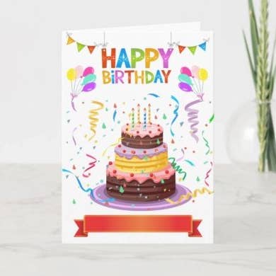 Happy Birthday NK for wholesale by The Nanny Cards