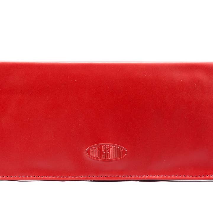 Læder Executive Wallet - Rød for engroshandel hos Big Skinny Wallets