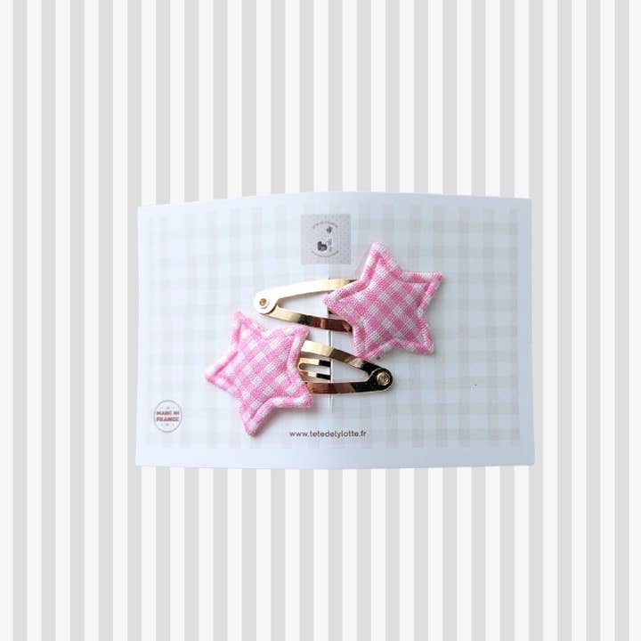 DUO Stern Vichy Rosa für den Großhandel von Tête de Lylotte