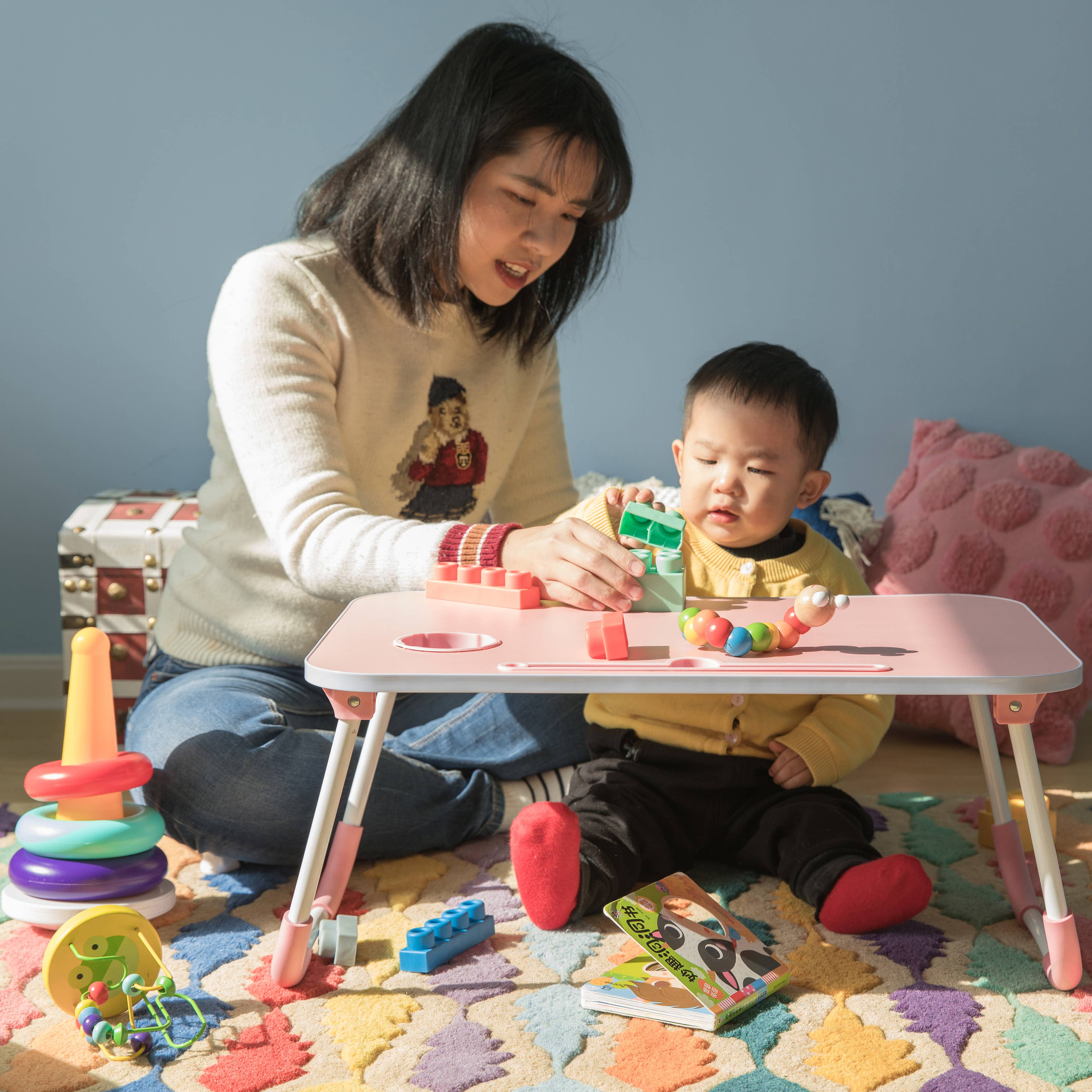 Quickway Imports – wholesale Desk set – Bed Tray Laptop Foldable Table, Kids Lap Desk Homework Table7