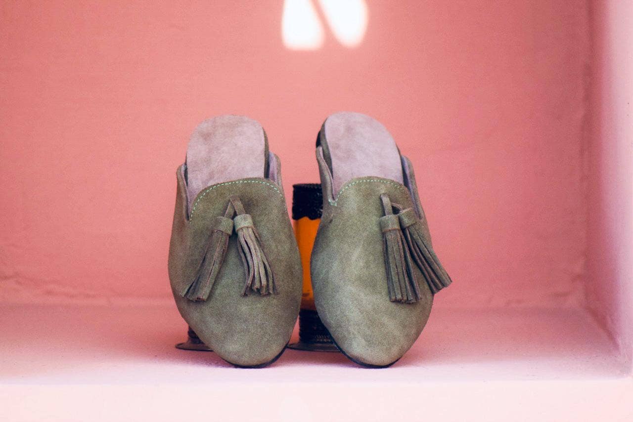 Mikwi - Wholesale Mules - Women's - Suede Leather mules for Women, leather loafers2