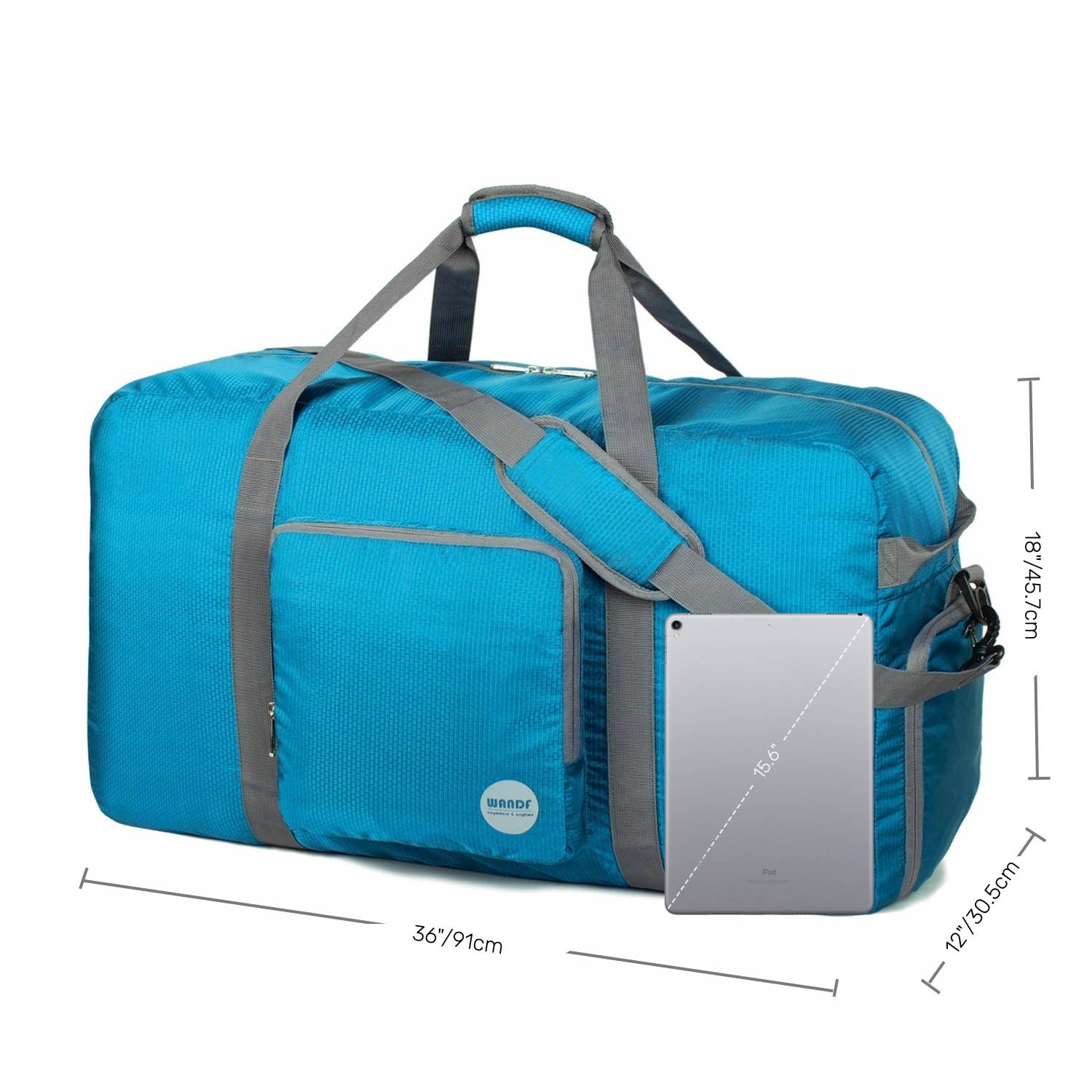 wandf – Saco de viagem - Unissexo por atacado – Mala de viagem Mala Multifuncional de Armazenamento Azul1